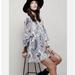 Free People Dresses | Free People Rain Or Shine Lace Up Mini Dress Ivory Comb | Color: Blue/Green/Purple/White | Size: M