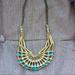 Anthropologie Jewelry | Anthropologie Greek Inspired Necklace | Color: Blue/Gold | Size: Os