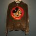 Disney Tops | Disneyland Mickey Mouse Lightweight Burnout Gray Hoodie Long Sleeve | Color: Gray/Red | Size: L