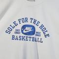 Nike Shirts | 2000's Vintage Sole For The Hole Mens Nike Classic Bball Tee Shirt. Rare. Euc. | Color: Blue/White | Size: M