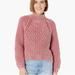 Free People Sweaters | Free People Sweetheart Sweater Cropped Pink Purple Color Turtleneck | Color: Pink/Purple | Size: S