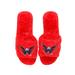 Women's FOCO Red Washington Capitals Rhinestone Fuzzy Slippers