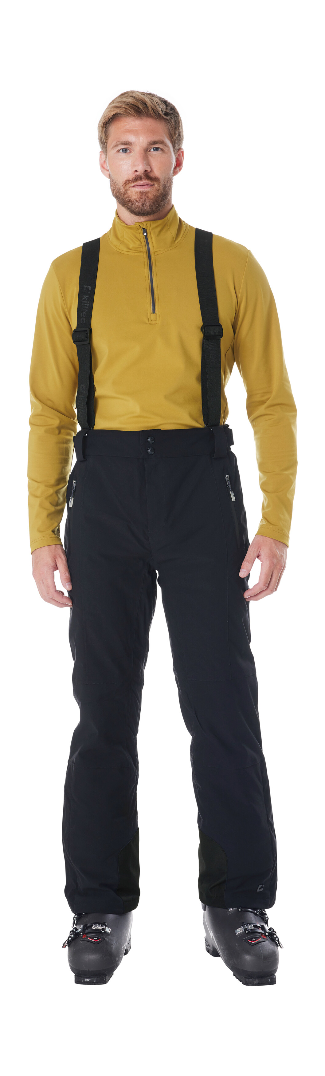 Skihose KILLTEC "Enosh", Herren, Gr. XXL, Normalgrößen, schwarz, Obermaterial: 100% Polyester.Futter: 100% Polyester.Füllung: 100% Polyester, Hosen Skihose