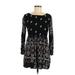 FB Sister Casual Dress - A-Line: Black Paisley Dresses - Women's Size X-Small - Print Wash