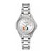 Women's Bulova Silver Miami Hurricanes Stainless Steel Sport Classic Watch