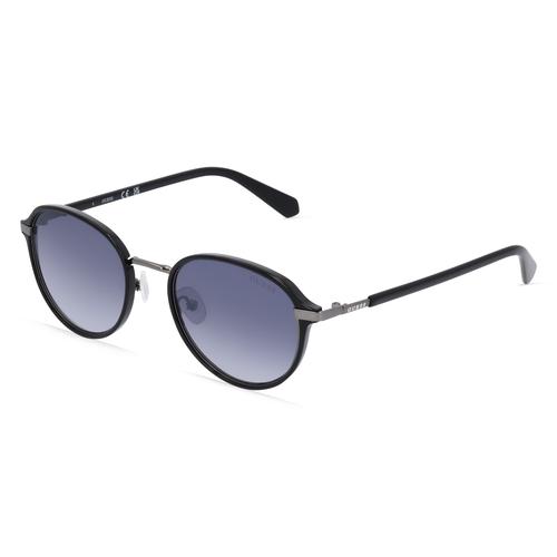 Guess GU00031 Unisex-Sonnenbrille Vollrand Panto Kunststoff-Gestell, schwarz