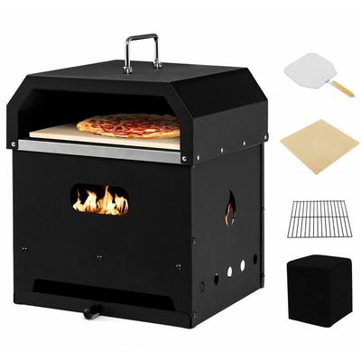 4-in-1 Outdoor Pizza Oven 2-Laye...