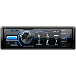 JVC KD-X561DBT Auto Media-Receiver Schwarz, Blau 180 W Bluetooth Image
