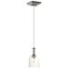 Centennial 1-Light 6.25" Wide Polished Nickel Pendant Light