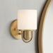 Possini Euro Copenhagan 8 1/4" High Warm Brass Wall Sconce