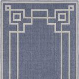 Merritt Indoor/Outdoor Rug - Blue, 7'3" Square - Frontgate