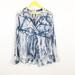 Anthropologie Tops | Anthropologie | Cloth & Stone Acid Wash Shirt | Color: Blue/White | Size: L