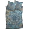 Bettwäsche CASATEX "Sleep Tight", blau (türkis), B/L: 135cm x 200cm, , Satin, B/L: 80cm x 80cm, Satin, Obermaterial: 100% Baumwolle, Bettwäsche, stilvoll und exklusiv