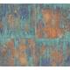Retro Tapete Profhome 361181 Vliestapete glatt mit abstraktem Muster matt blau braun 5,33 m2 - blau