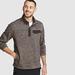 Eddie Bauer Men's Convector Snap Mock Sweater - Charcoal - Size XL