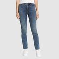 Eddie Bauer Women's Voyager High-Rise Jeans - Slim Straight - Blue - Size 8