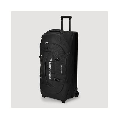 Eddie Bauer Expedition 34 2.0 129L Wheeled Duffel Bag Lightweight Travel Luggage - Black - Size ONE SIZE