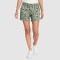 Eddie Bauer Women's Willit Stretch Classic Wash Shorts - 5" - Green - Size 8