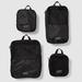 Eddie Bauer 2.0 Packing Cubes - Set of 4 - Black - Size ONE SIZE