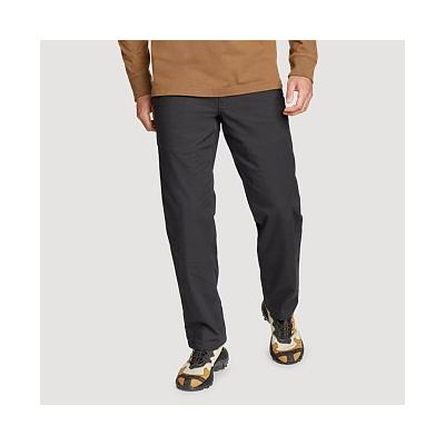 Eddie Bauer Men's Snowcat Fleece-Lined Canvas Pants - Dark Grey - Size 38/30