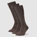 Eddie Bauer Men's Pattern Crew Socks - 3 Pack - Oak - Size ONE SIZE