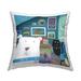 Stupell Be Great Inspirational Family Pets Room Scene Printed Throw Pillow by Carla Daly