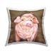 Stupell Country Pig Smiling Farm Animal Printed Throw Pillow by Molly Susan Strong