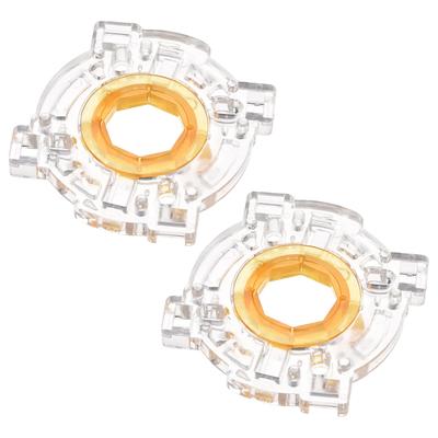 GT-Y Octagonal Restrictor Plate Gate Arcade Game JLF Joystick DIY Parts 2Pcs - Transparent