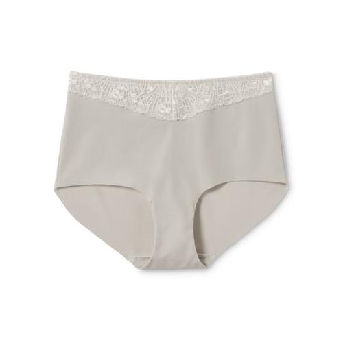 Highwaist-Panty, mandelfarben