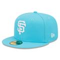 Men's New Era Blue San Francisco Giants Vice Highlighter Logo 59FIFTY Fitted Hat