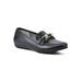 Wide Width Women's Gainful Loafer by Cliffs in Black Smooth (Size 9 W)