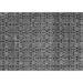 Black/Gray 84 x 60 x 0.35 in Area Rug - Dakota Fields Ashbik Abstract Machine Woven Area Rug in Gray /Wool | 84 H x 60 W x 0.35 D in | Wayfair