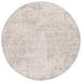 White 72 x 72 x 0.35 in Indoor Area Rug - Bay Isle Home™ Ballari Floral Hand Tufted Area Rug in Beige/Ivory | 72 H x 72 W x 0.35 D in | Wayfair
