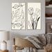 Winston Porter Vintage Organic Shapes in Retro Colors VI - 2 Piece Graphic Art Set Metal in Black/White | 40 H x 40 W x 1.5 D in | Wayfair