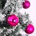 The Holiday Aisle® 24 Piece Shatterproof Decorative Hanging Ball Set Plastic in Pink | 1.2 H x 1.2 W x 1.2 D in | Wayfair
