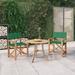 Latitude Run® Director's Chairs Solid Teak Wood in Green/Brown | 33.5 H x 22.6 W x 21.5 D in | Outdoor Furniture | Wayfair