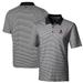 Men's Cutter & Buck Black Alabama Crimson Tide Big Tall Forge Tonal Stripe Stretch Polo