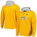 Men's adidas Gold Nashville Predators Skate Lace Primeblue Team Pullover Hoodie