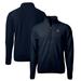 Men's Cutter & Buck Navy Auburn Tigers Vault Cascade Eco Sherpa Fleece Big Tall Quarter-Zip Top