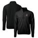 Men's Cutter & Buck Black Washington State Cougars Vault Cascade Eco Sherpa Fleece Big Tall Quarter-Zip Top