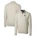 Men's Cutter & Buck Oatmeal Georgetown Hoyas Lakemont Tri-Blend Big Tall Quarter-Zip Pullover Sweater