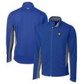 Men's Cutter & Buck Royal Illinois Fighting Illini Navigate Softshell Big Tall Full-Zip Jacket