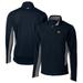 Men's Cutter & Buck Navy Michigan Wolverines Navigate Softshell Big Tall Full-Zip Jacket