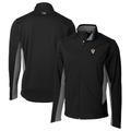 Men's Cutter & Buck Black Virginia Tech Hokies Navigate Softshell Big Tall Full-Zip Jacket