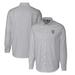 Men's Cutter & Buck Charcoal Tulane Green Wave Vault Big Tall Oxford Stripe Long Sleeve Button-Down Shirt