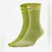 Nike Accessories | Nike Women's 2-Pack Sheer Ankle Socks - Cyber Green/Yellow Volt - Nwt | Color: Green/Yellow | Size: Os