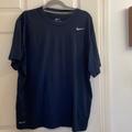 Nike Shirts | Mens Nike Dry-Fit Athletic Tee. Size Xl. Navy Blue. $10 | Color: Blue | Size: Xl