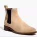 Madewell Shoes | Madewell Cream Suede Ainsley Chelsea Ankle Boots Size 7.5 | Color: Cream | Size: 7.5
