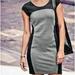Athleta Dresses | Athleta Black Gray Illusion Mini Dress Size S | Color: Black/Gray | Size: S