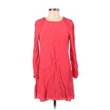 Trafaluc by Zara Casual Dress - Shift: Red Solid Dresses - Women's Size Small